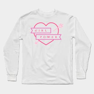 girl power pop art Long Sleeve T-Shirt